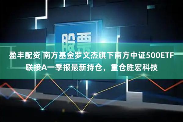盈丰配资 南方基金罗文杰旗下南方中证500ETF联接A一季报最新持仓，重仓胜宏科技