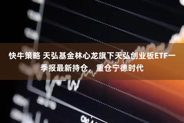 快牛策略 天弘基金林心龙旗下天弘创业板ETF一季报最新持仓，重仓宁德时代