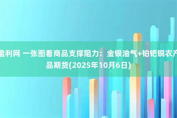 盈利网 一张图看商品支撑阻力：金银油气+铂钯铜农产品期货(2025年10月6日)