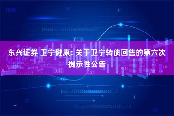 东兴证券 卫宁健康: 关于卫宁转债回售的第六次提示性公告