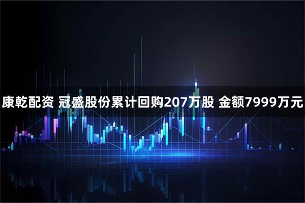 康乾配资 冠盛股份累计回购207万股 金额7999万元